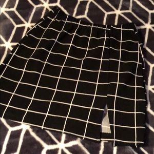 Dark academia mini skirt